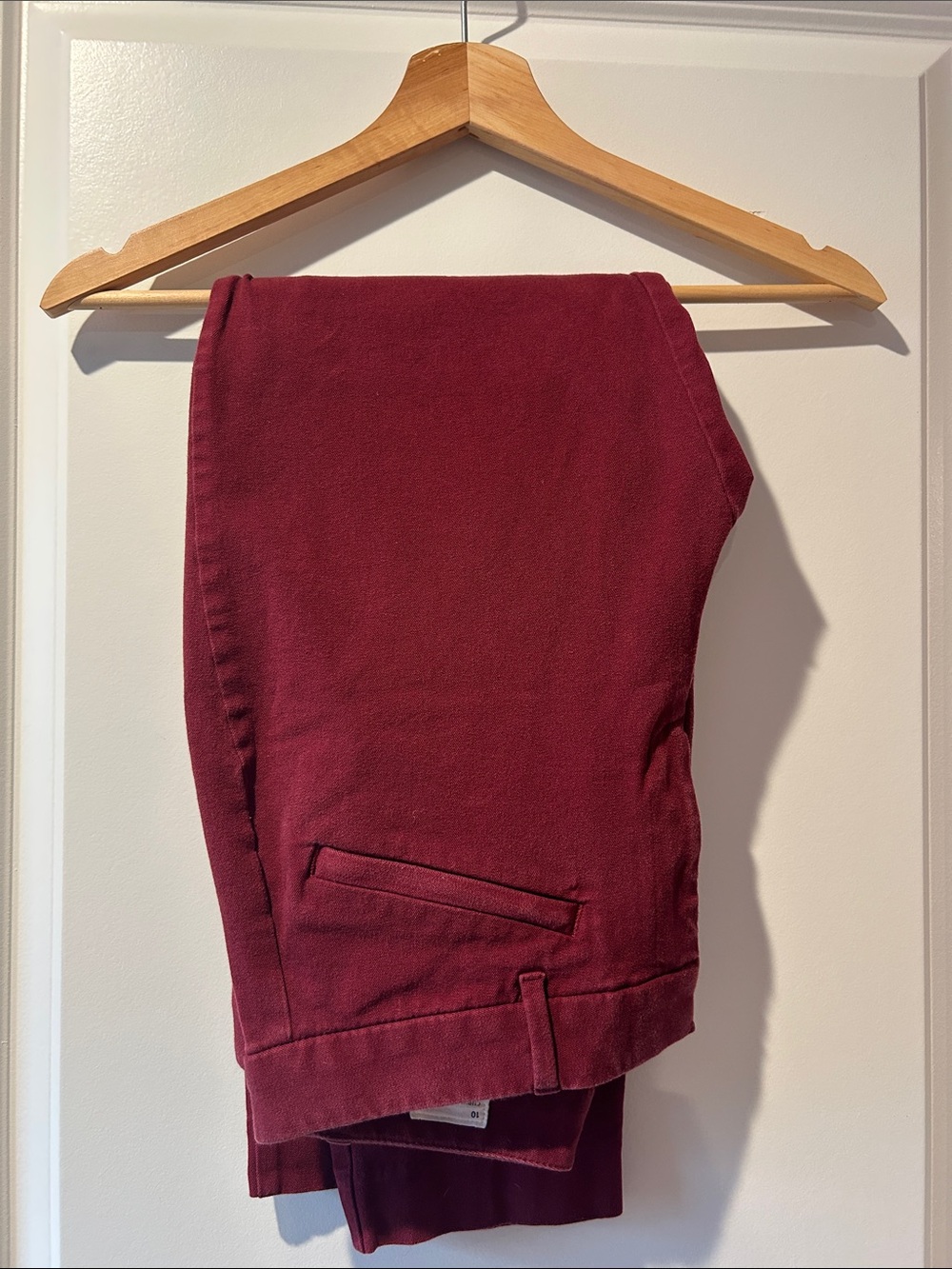GAP Wine Red Skinny Ankle Pants